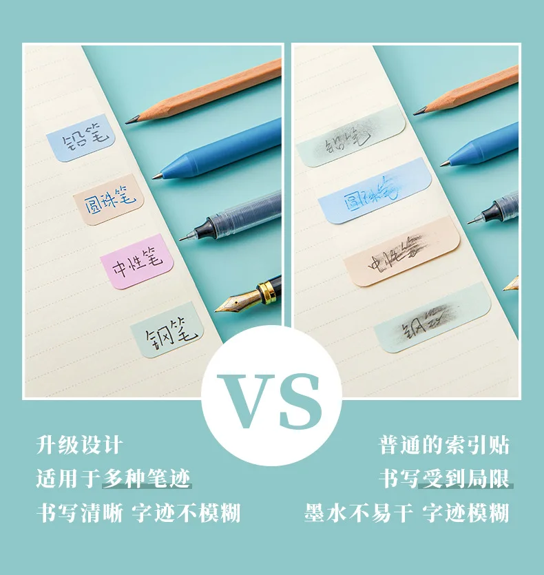 4 Stück A5 B5 transparente Haftnotizen, selbstklebende Lesezeichen, Anmerkungen, Lesebuch, transparente Registerkarte, Kawaii, niedlich, Würste – Detail 8