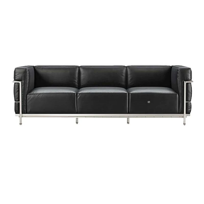 

Leisure double triple sofa chair, stainless steel small apartment single chair