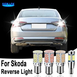 2pcs LED For Skoda Superb MK1 MK2 MK3 Yeti Fabia 1 2 3 Felicia Octavia A5 A7 Rapid Roomster Reverse Light Lamp Canbus