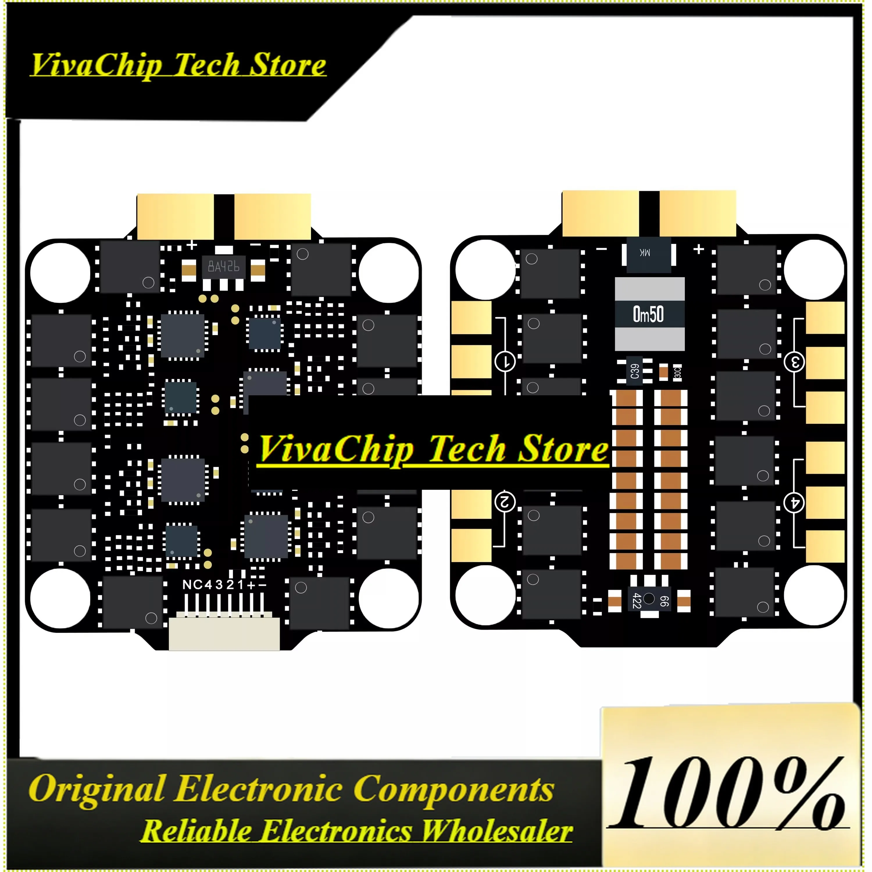 VivaDAKEFPV H743 FC 6S 8S 55A/60A/70A 8-bit ESC 55A/60A/70A Stack For For X8/Y6/fixed-wing Model Aircraft Car