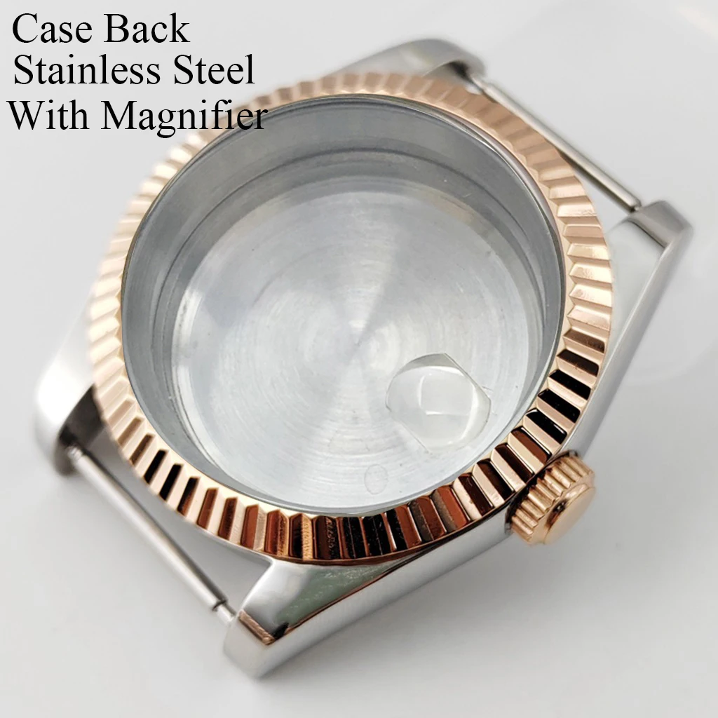 Cassa dell'orologio 36mm 39mm vetro zaffiro in acciaio inossidabile per movimento NH35 NH36 ETA2824 2836 Miyota8215 8205 821A PT5000 ST2130