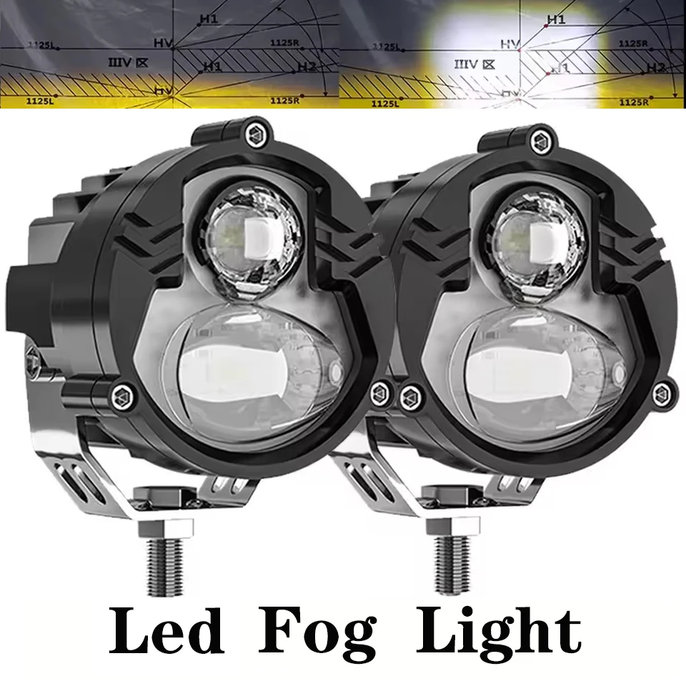 

Super Bright White Yellow High Low Beam LED Work Head Fog Driving Light For Car SUV Truck ATV UTV 12-24V