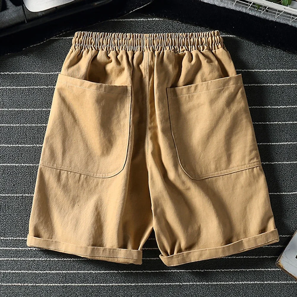 Summer Casual Wear Loose Fit Pants Casual Pants Slight Stretch Solid Pattern Suitable For Summer Vacation Wear