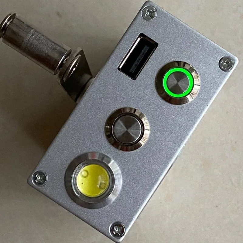 Portable DIY Hand-Cranked Generator Three-Phase Brushless Generator Full Aluminum Alloy Body 20F*3 Capacitor USB Output 5V 1A