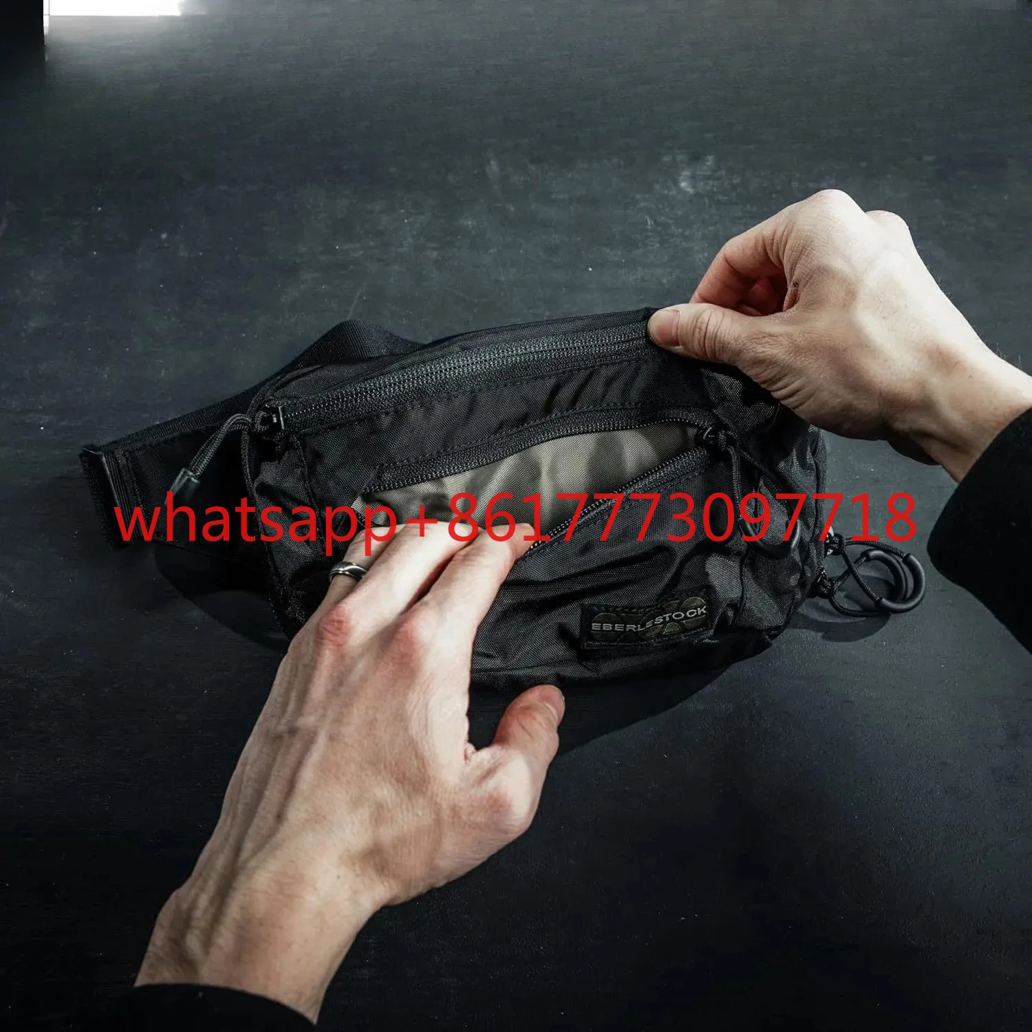 sports waist pack with large storage capacity, adjustable waistband, and multiple pockets for cycling