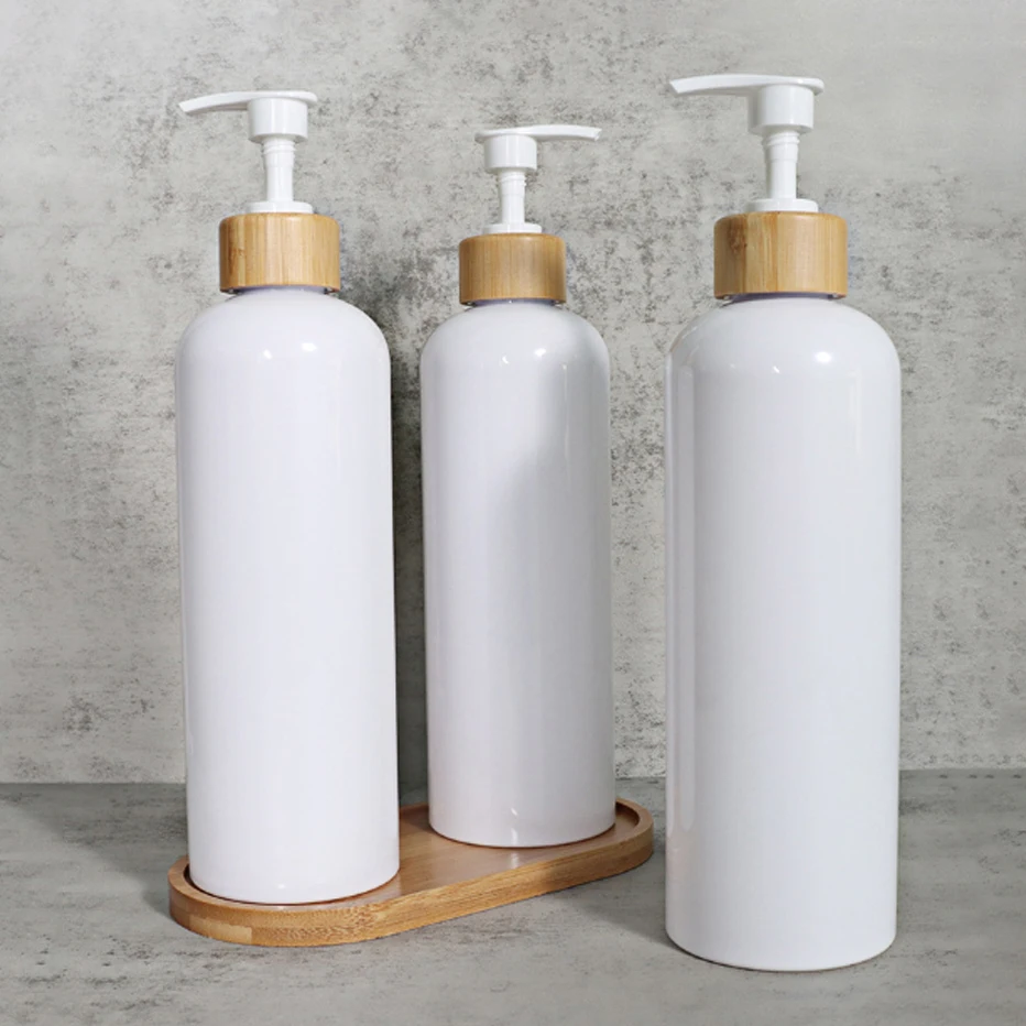 Bathroom Soap Dispenser Bottle Shampoo Bottle Body Wash Conditioner Refillable Lotion Sub Bottling Waterproof Label 500ML