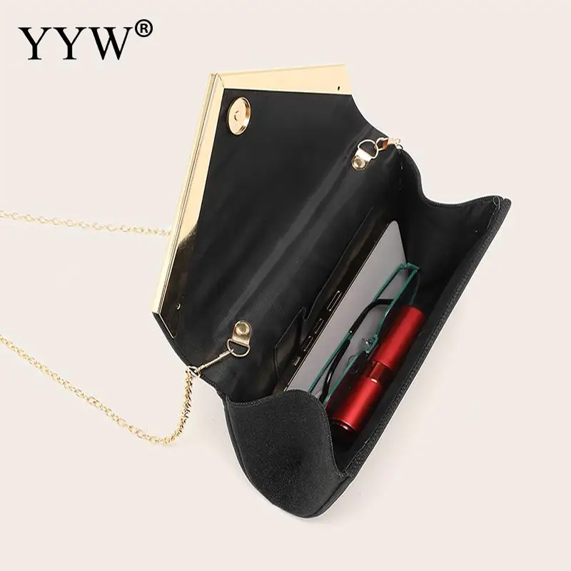 Women\'s Envelope Evening Clutch Handbag Elegant Square Bridal Clutch Party Prom Wedding Purse Crossbody Shoulder Mini Wallet Bag