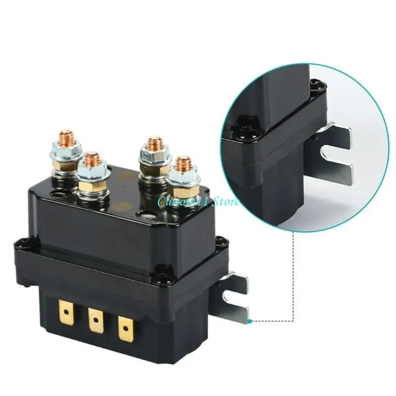Y1UB Universal 12V Winch Rocker Switch Thumb 250A 5000lb-7000lb Solenoid Contactor Winches Combination For ATV UTV