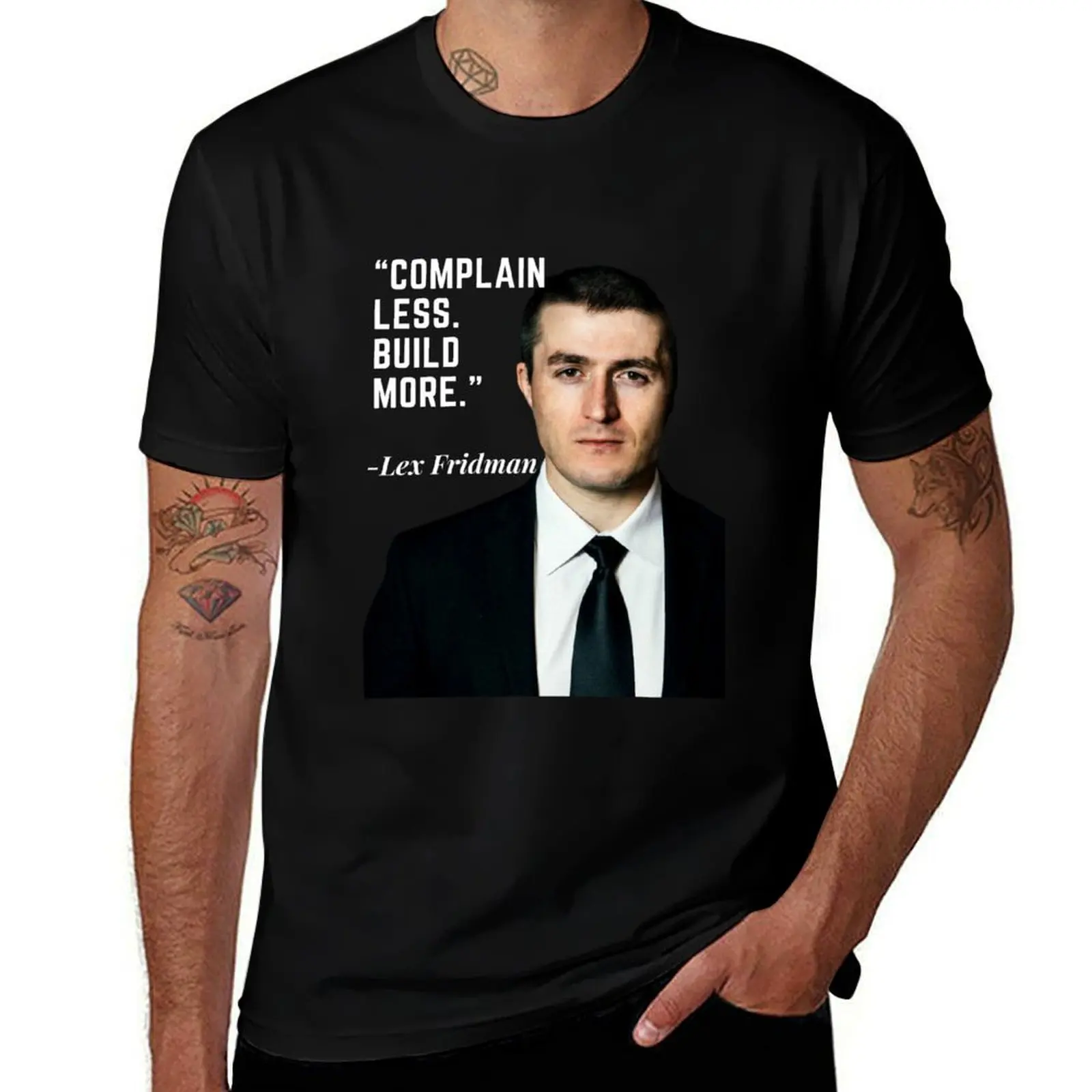 

Lex Fridman Podcast T-Shirt t shirt personalised cotton t shirt man printed t shirts for man T-Shirt