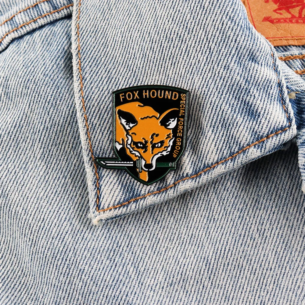 Foxhound Metal Gear Solid Cosplay Metal Pin Badge