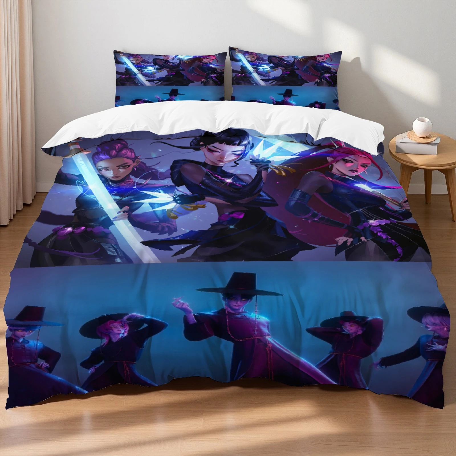 

Rumi Demon Hunters K-pop Girls Boys Group Printed Coreless Duvet Cover Multi Size Bedroom Dormitory Holiday Bedding Decoration