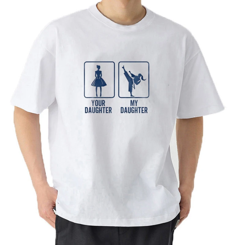 T-shirt imprimé à la demande pour homme, humoristique, Taekwondo, karaté, arts martiaux, papa spinal, en coton
