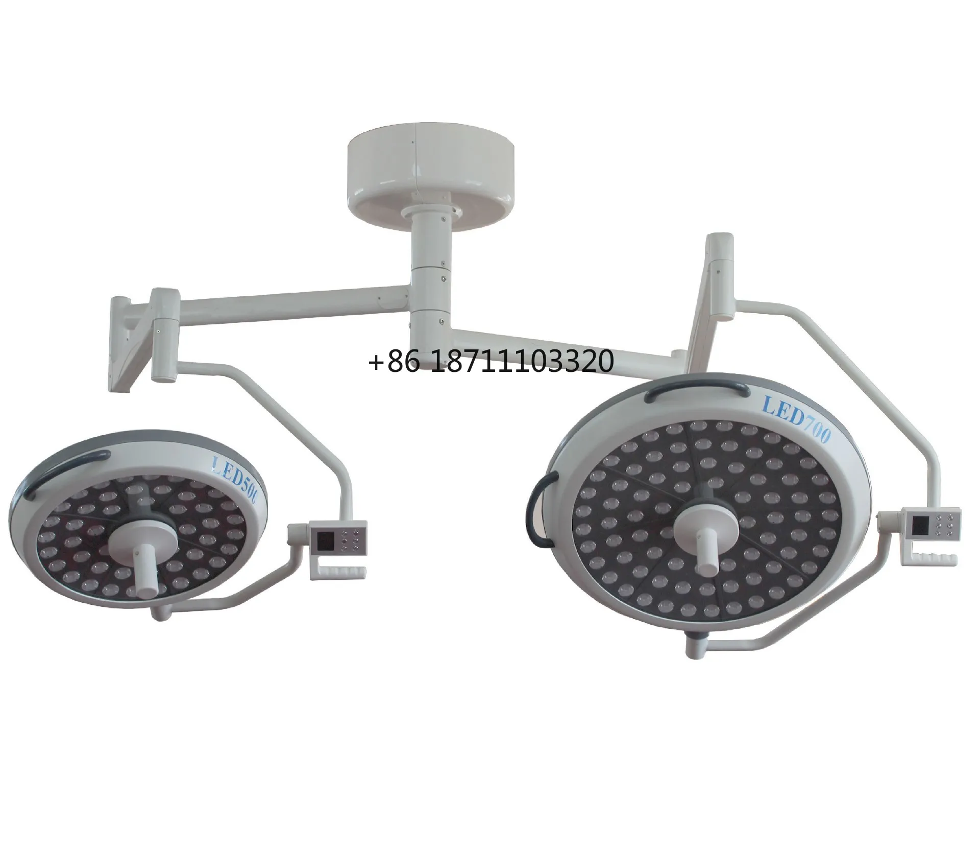 MT Ceiling Double Head Shadowless LED Operation Theater Lamp Import Arm Operating Lamp