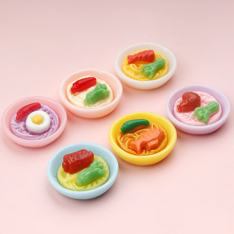 10/100pcs DIY Resin Decor Dinner Plate Accessories DIY Cabochon Phone Case Storage Box Decor Hair Clip Patch Material