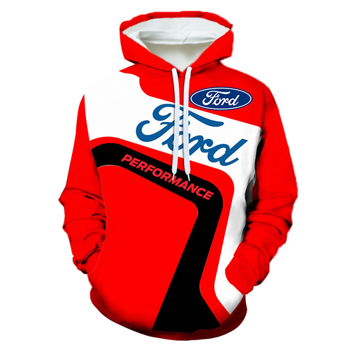 Fashion European and American men\'s hoodie 3D printed Ford driver full print leisure sports hoodie popular fashion coat