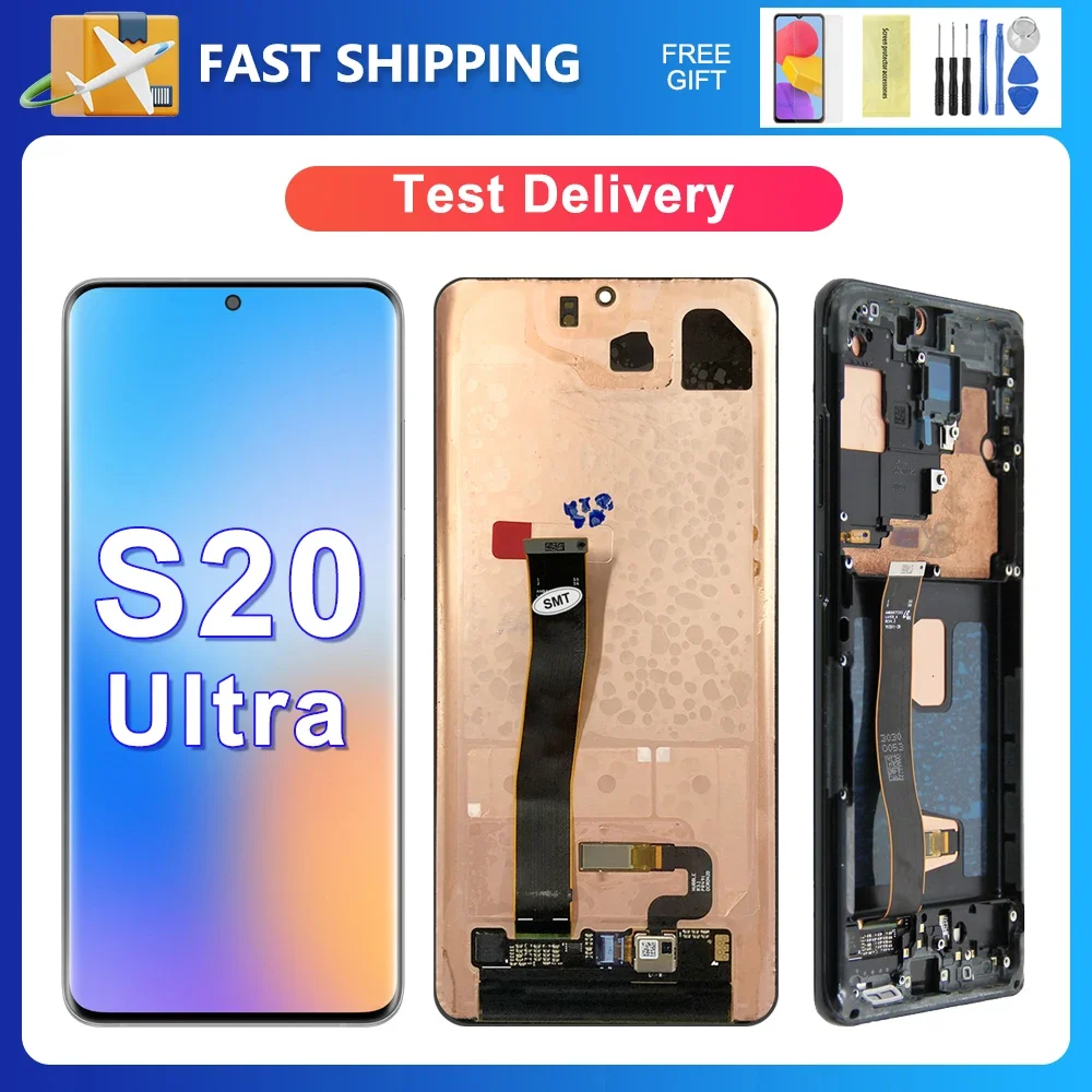 

S20 Ultra For Samsung 6.9''For S20U G988 G988B/DS LCD Display Touch Screen Digitizer Assembly Replacement