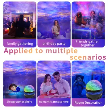 1/2/4個裝 9顆LED燈珠 4合1 壁燈 36W RGBW燈條舞檯燈光效果 DJ派對燈 投影燈 迪斯可劇院 8 最佳銷售 北極光投影儀 - №7