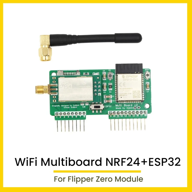 Adapted to flipper zero WiFi Multiboard Module, Made for Flipper Divice, WiFi Multiboard NRF24+ESP32 Development Board