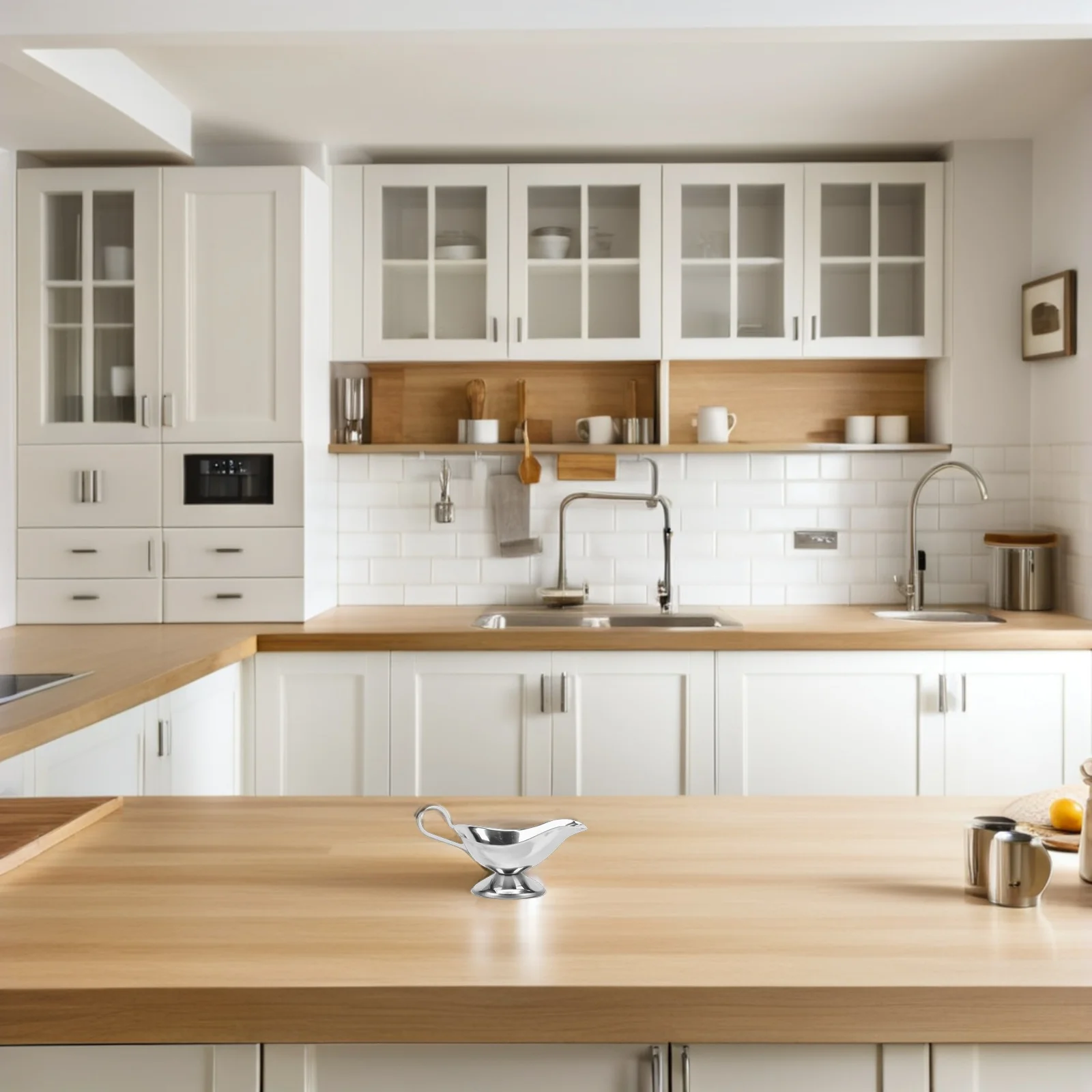 3 قطعة مجموعة خادم المرق من الفولاذ المقاوم للصدأ أباريق صلصة أنيقة مدفق متين لخزائن سلطة شراب الفلفل الأسود