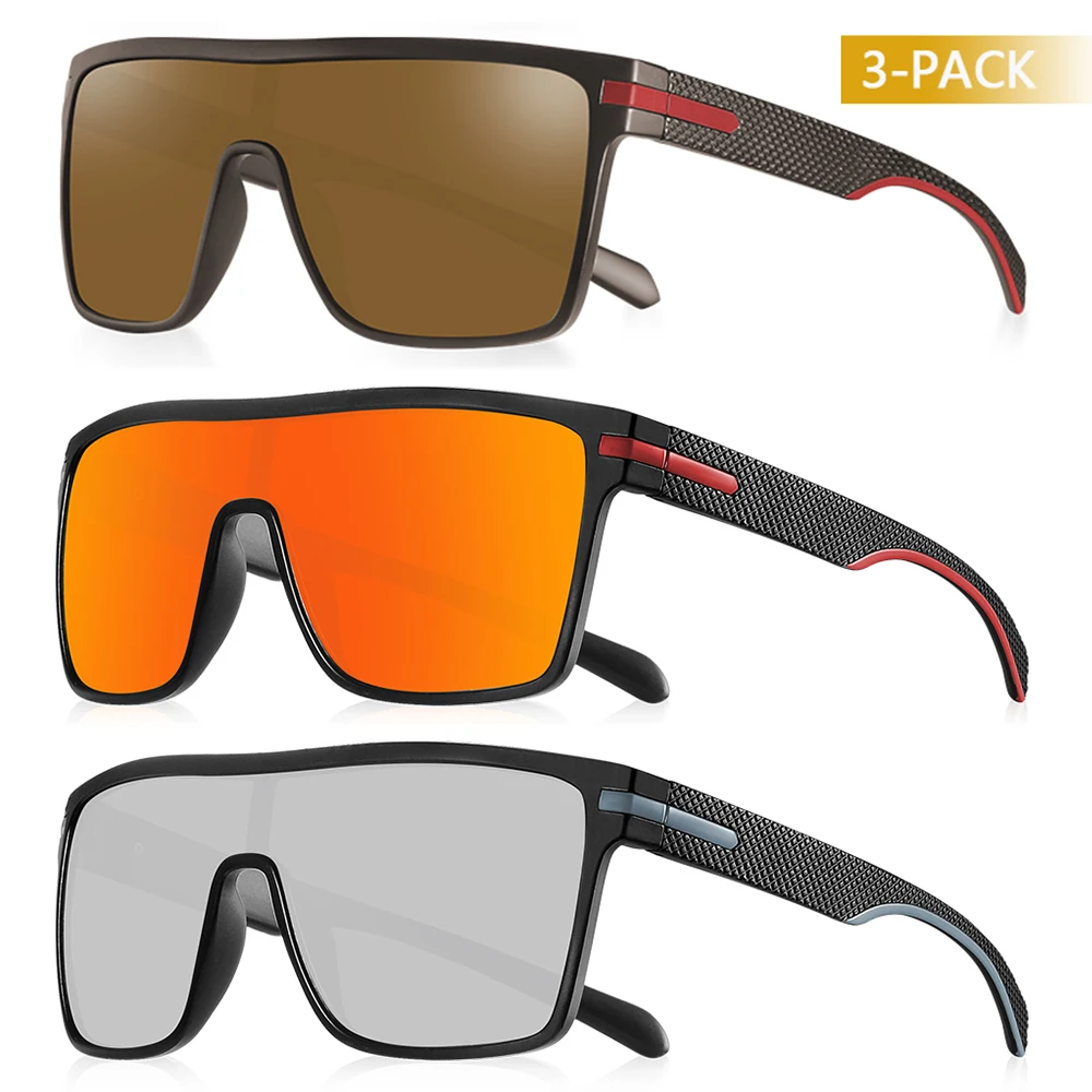CRIXALIS Mode Gepolariseerde Zonnebril Voor Mannen Vierkante Oversized Anti Glare Driver Spiegel Zonnebril Vrouwen UV400 Bril Mannelijke
