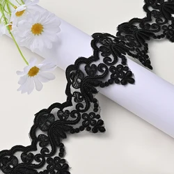 1Yard Embroidery Lace Trim Wedding Dress Veil Sequins Lace Fabric Costume Sewing Accessories DIY Repair 9.2cm Wide