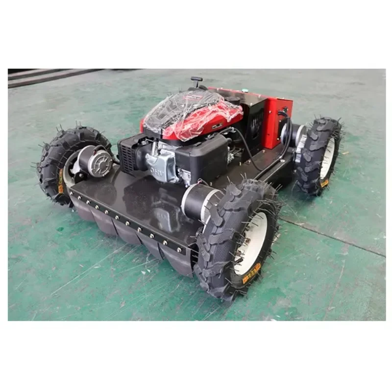 Remote Control Lawn Mower Arduino Mini Crawler Gas Powered Petrol Used Push Walk Behind Hill Mower Brush Cutter