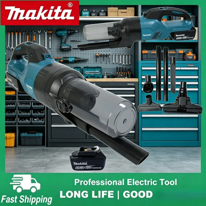 

Cleaner Makita High Power Portable Electric Vacuum, Efficient Household Industrial Construction Cleaning Tools For 18V Battery