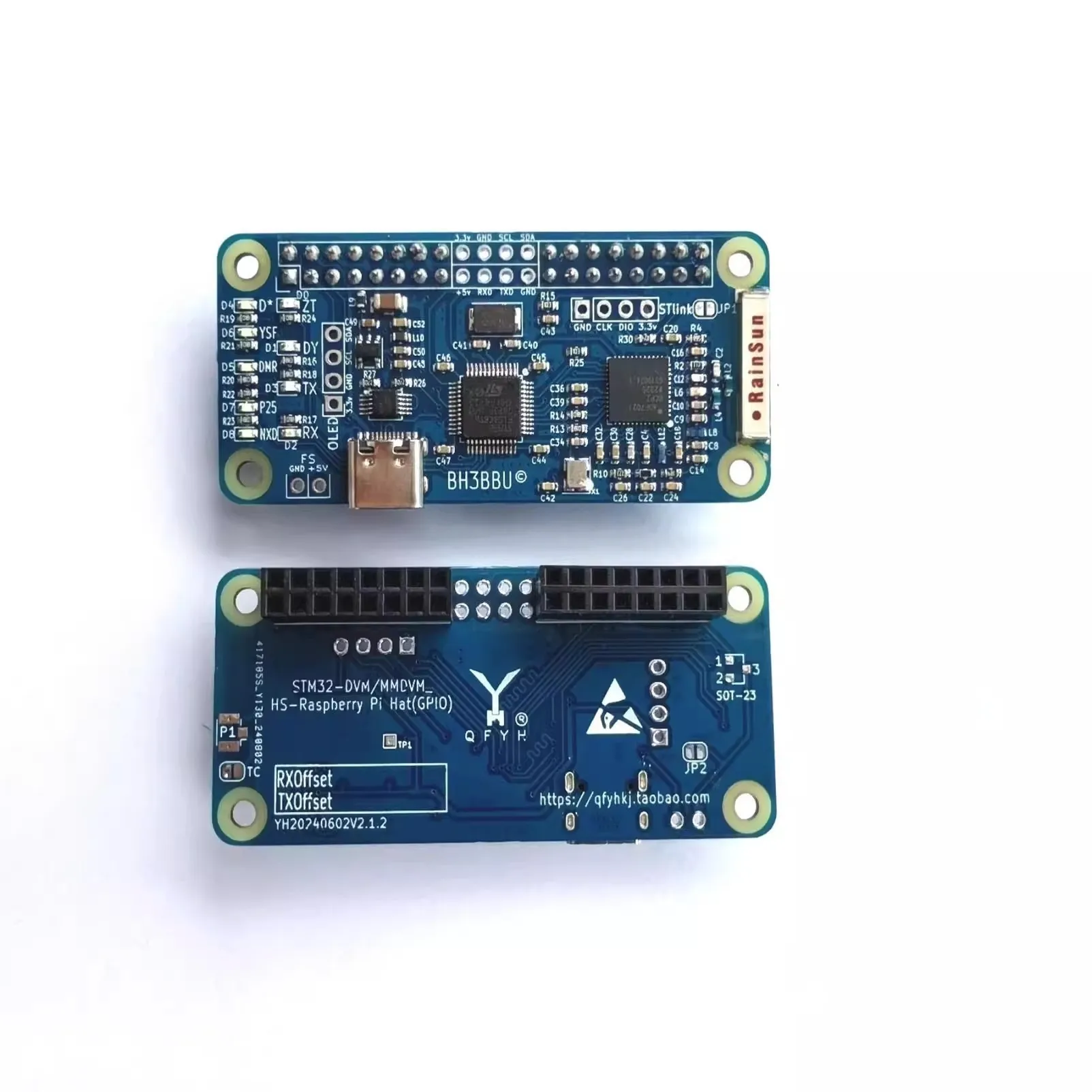 

1pcs Simplex MMDVM Hotspot UHF VHF with on board antenna Support BlueDV , DMR D-Star YSF(C4FM) P25 NXDN POCSAG