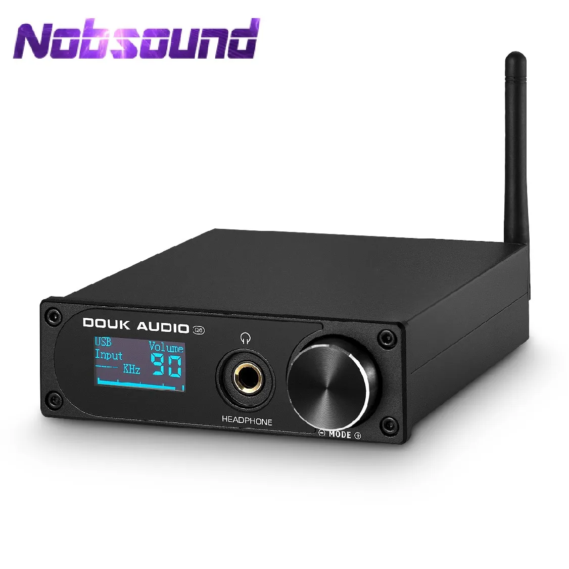 Douk Audio Q6 CSR8675 Bluetooth 5.0 DAC Decoder USB/ COAX/ OPT Converter Headphone Amp DSD512