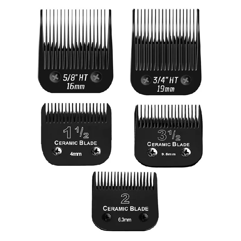 

Съемное керамическое лезвие для ухода за собаками и кошками, совместимое с большинством машинок для стрижки животных Andis/Oster A5, Classic 76/Wahl KM 10 серии