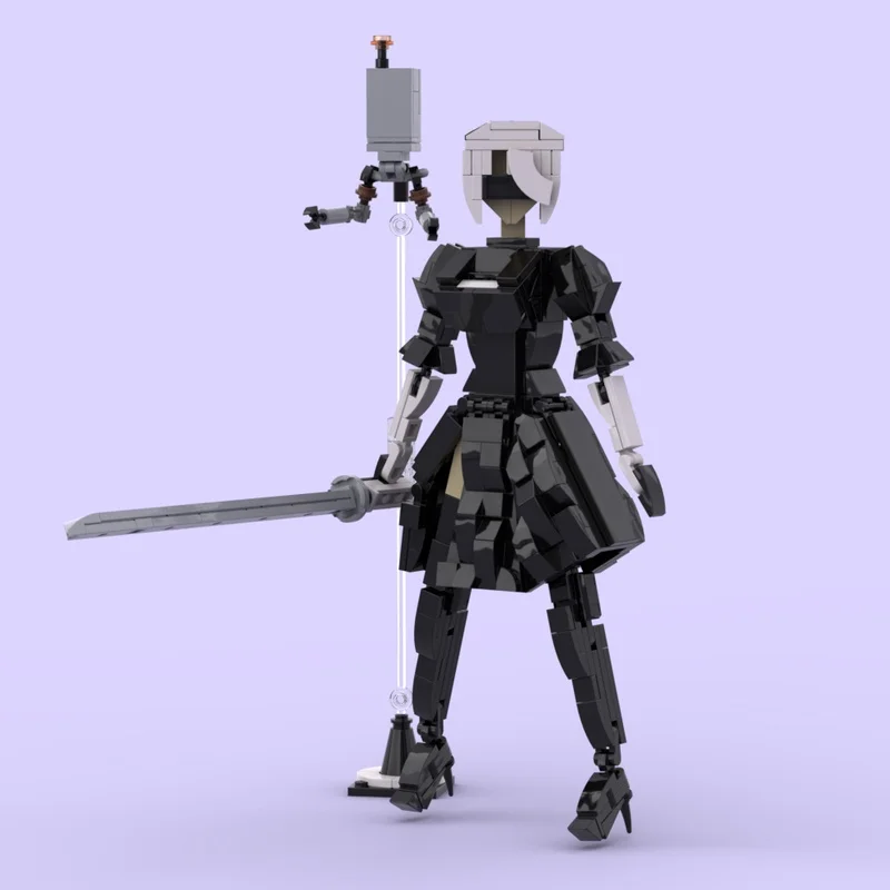 412 Uds. MOC Nier Automata Ideas y modelo CUUSOOed arquitectura de bloques de construcción regalos de navidad DIY juguete creativo Idea educación