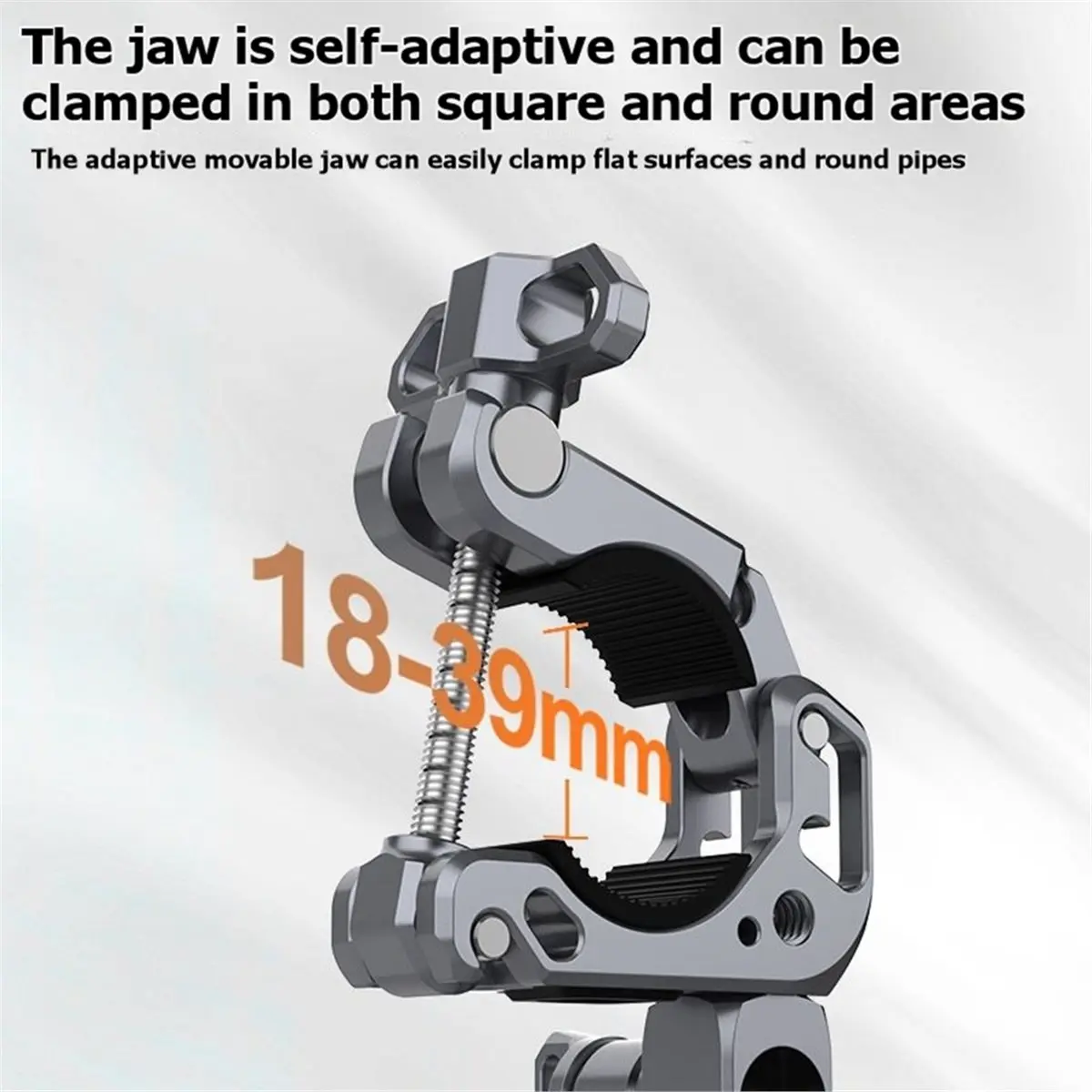 B72ABG For Action/ Cameras 3D Gimbal Motorcycle Handlebar Clamp Mount Outdoor Expansion Arm Bracket 1/4
