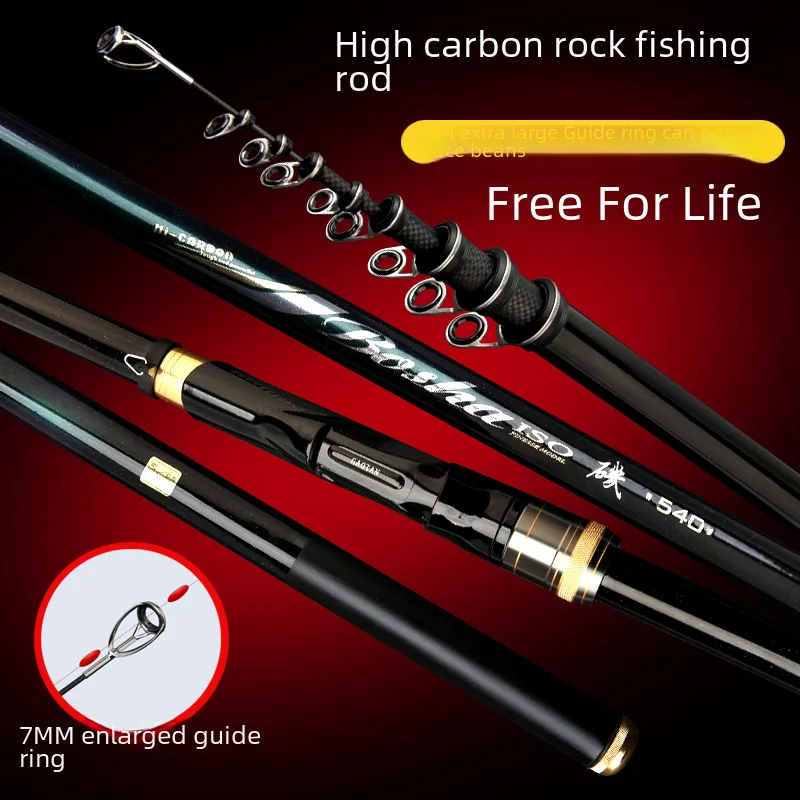 

Long section high carbon 28 Adjustment 19 adjustment hand sea dual-use alignment line rock rod rock fishing rod oblique guide ri