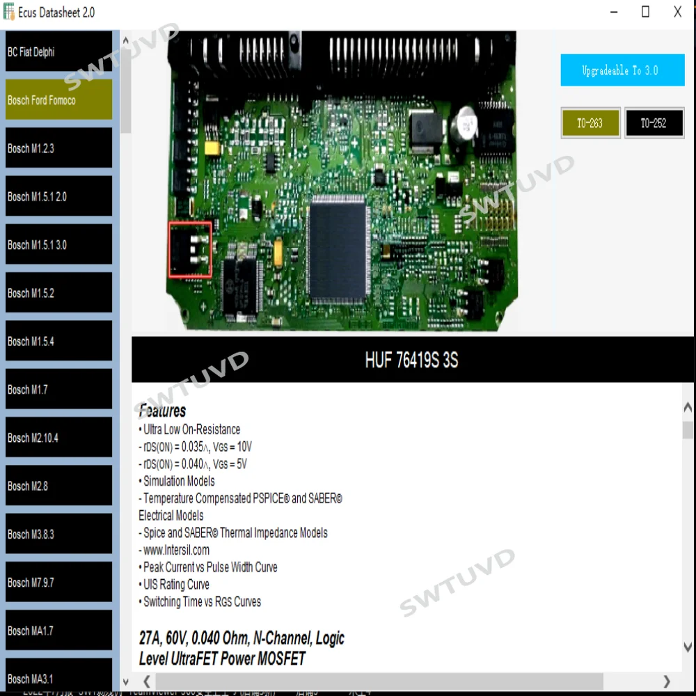 Software Ecus Datasheet 2.0 Ecu Repair Schematic Database Car ECUs Additional Information Electronic Components  PCB for Bosch