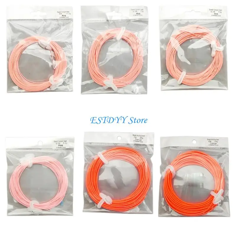 

G6DE Fly Fishing Shoots Head Line Perfect For Beginner Concentrated Weight