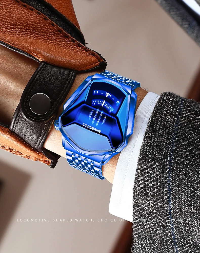 BINBOND العلامة التجارية الفاخرة العسكرية كوارتز رجل ساعة الذهب ساعات المعصم رجل ساعة عادية كرونوغراف الرياضة مقاوم للماء ساعة اليد