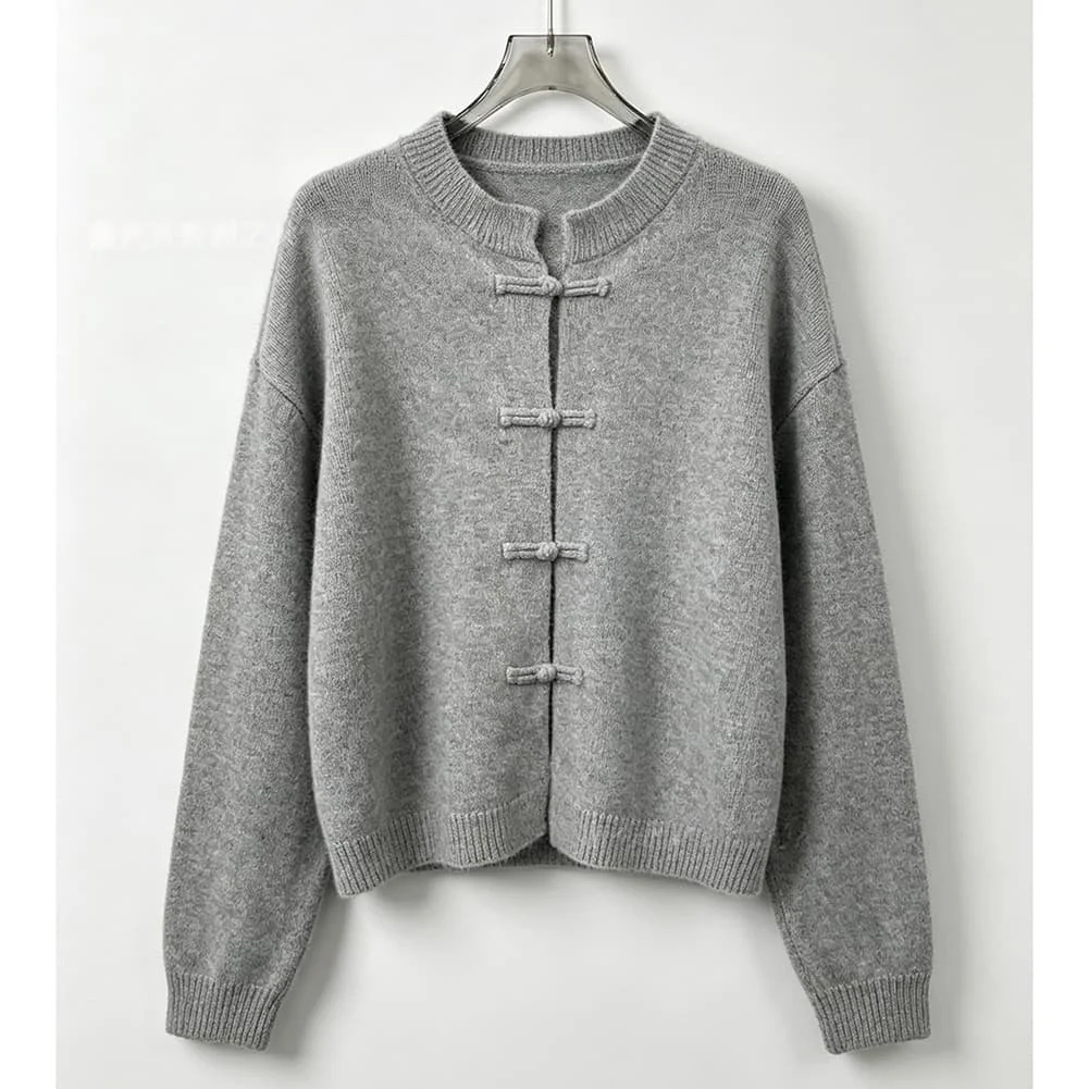 For Beach Vacation Women Summer Pullover Button Front Cardigan RU 46 M Bust 106cm Sleeves 64cm Length 57cm Solid Color Knitwear