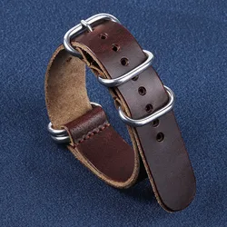 18mm 20mm 22mm Vintage Genuine Leather Watch Bands Cow Watch Strap for Men Women Watch Adjustment Replacement Accessories