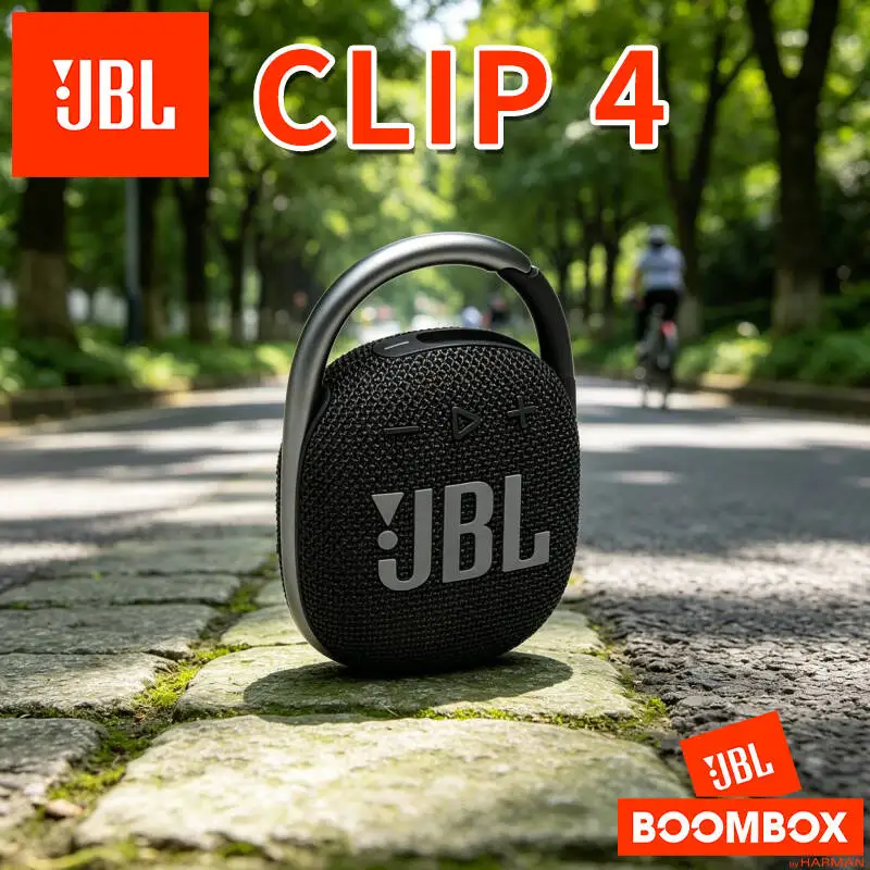 

Brand New Original JBL Clip 4 Portable Wireless Bluetooth Speaker Heavy Bass Stereo Sound For Daily Travel Leisure Use