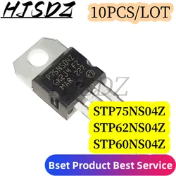 10PCS/LOT  STP75NS04Z-220 P75NS04Z P75NS04-220 STP75NS04 75A 40V MOSFET de potencia