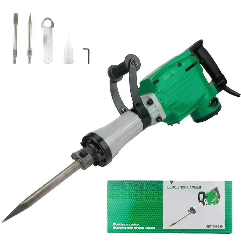 

NewBeat Industrial 1500W Electric Demolition Hammer Breaker Drill Machine Power Tools Set PH65A Jack Hammer Supplier