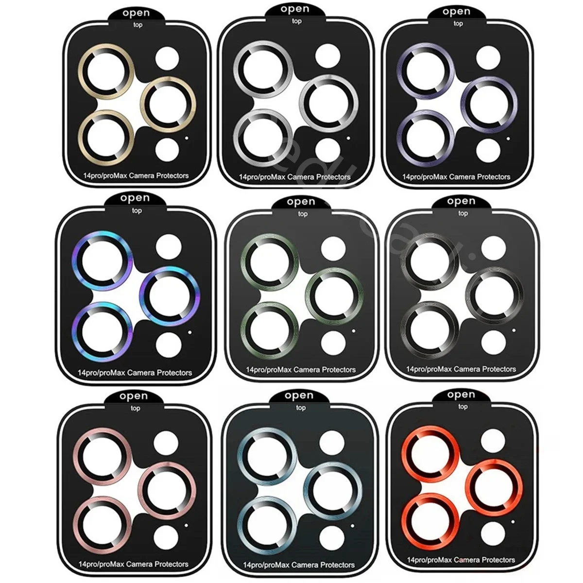 

20PCS Quick Stick Installation Camera lens Protector Cover For Iphone 15 11 12 13 14 Pro 14 Pro max Camera lens Tempered screen