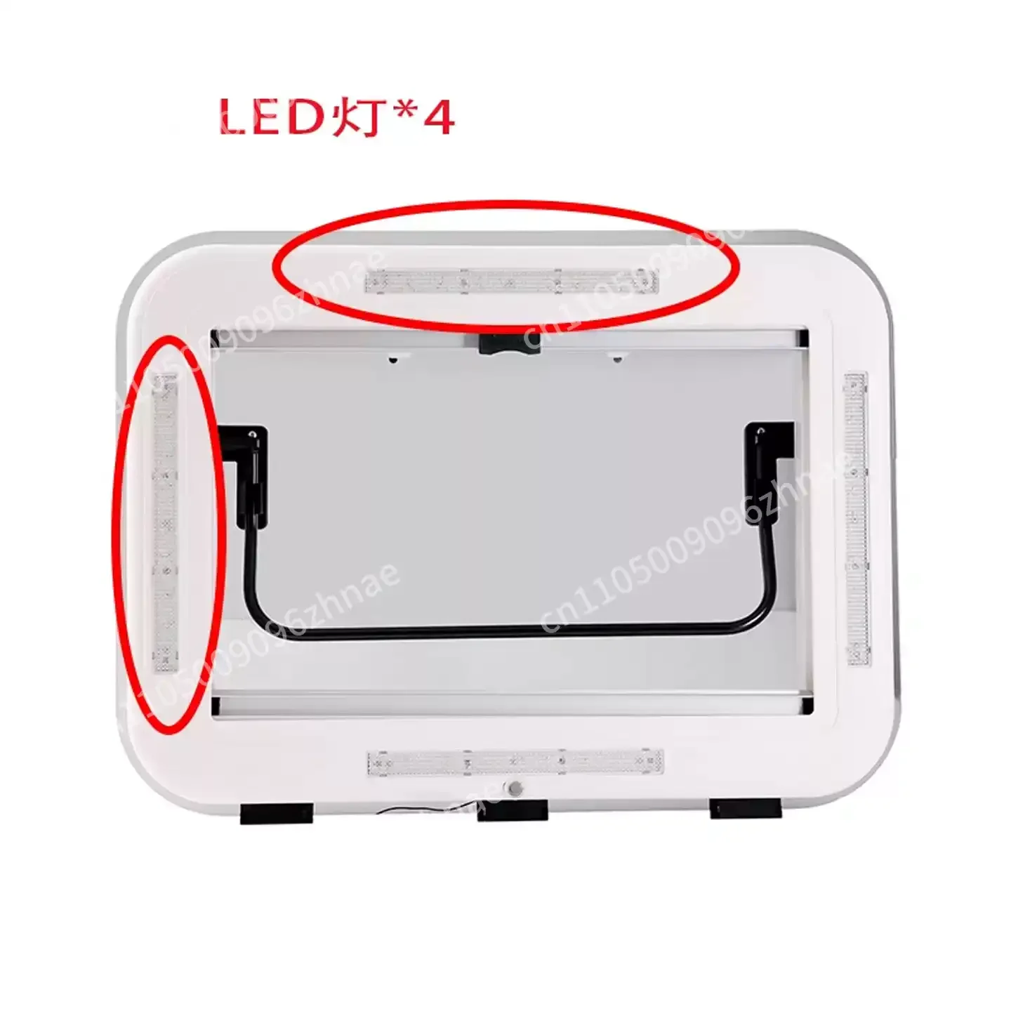 12V RV roof ventilation window manual with sun visor, RV camper and RV roof sunroof replaced with LED,