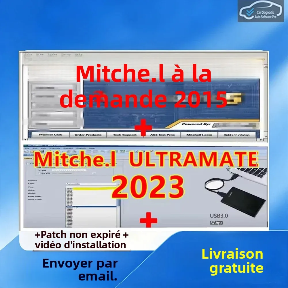 Logiciel de réparation automobile Mitchell on Demand 5 avec diagnostics, TSBs, rappels, Mitchell UltraMate 2023.07, estimation avancée pour l'automobile