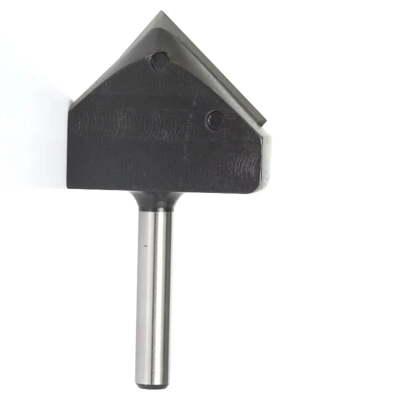 8mm Shank Dual Blades 90 Degree V-Groove Router Bit Carbide Insert Wood CNC Router Bit 1/2 Inch 1/4 Inch