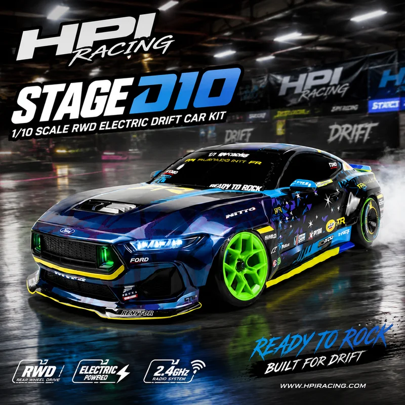 Kids Toys Under 100 - HPI Stage D10 1/10 Simulation Mustang