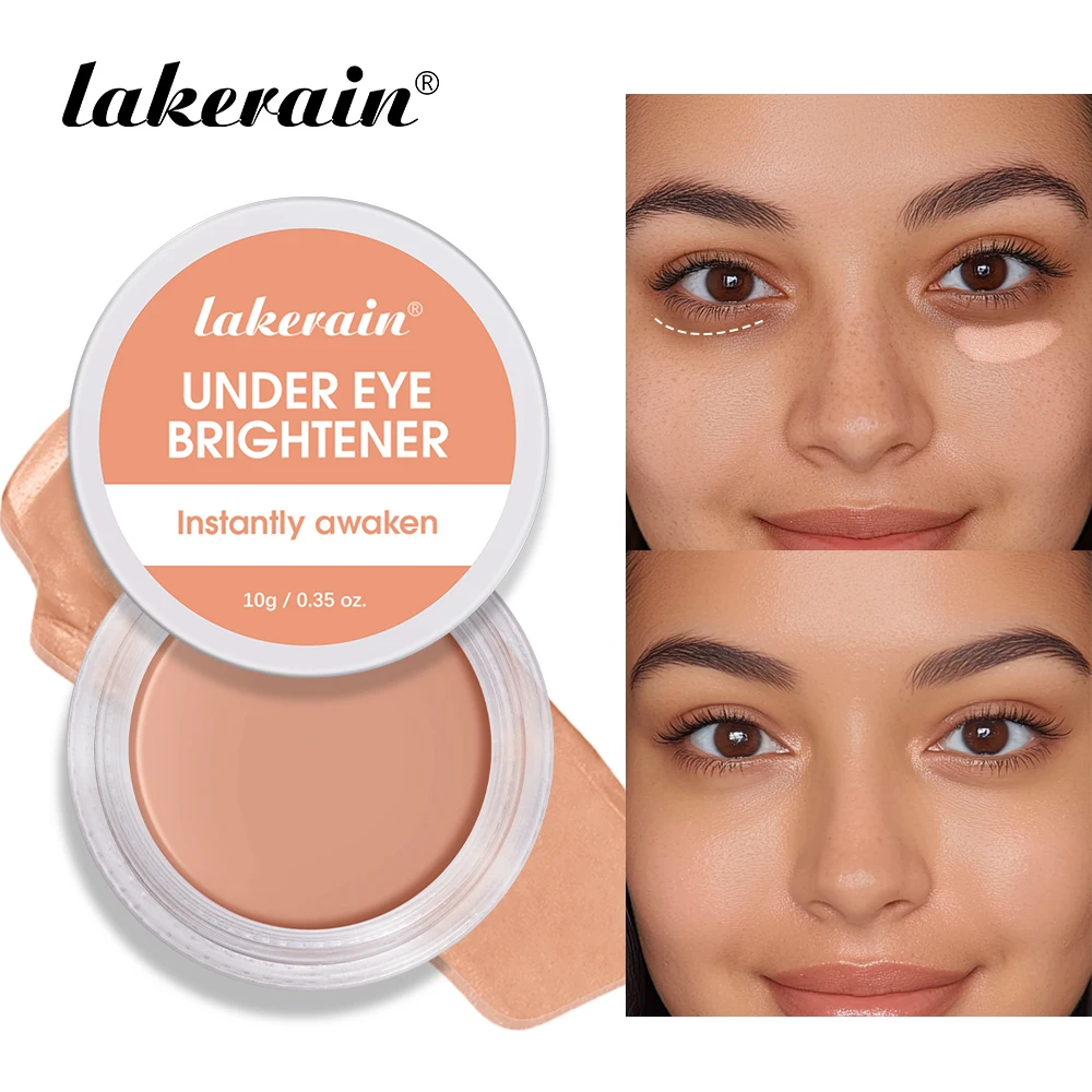 lakerain 4 color eye brightening concealer natural even skin tone long-lasting three-dimensional concealer