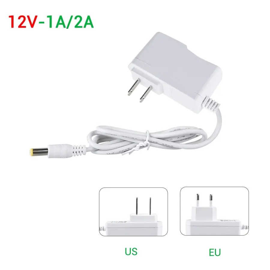 12 Volt Power Supply 24 Volt Adapter Transformer 110V 220V AC to DC 12V 24V CCTV LED Light Power Adapter 2A 3A EU US UK AU Plug