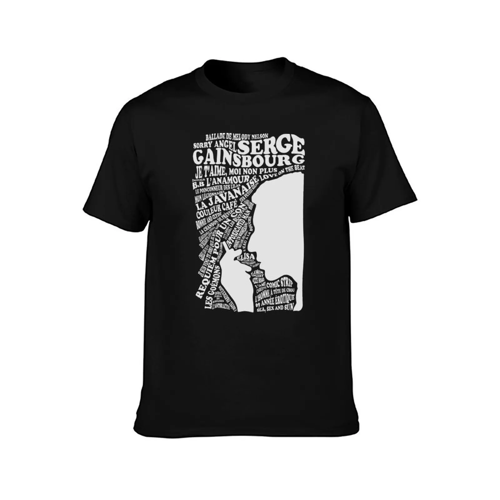 Serge Gainsbourg - Discographieessentiel T-Shirt man t shirts for men T-Shirt