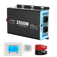 2500W Continuous Power Pure Sine Wave Inverter Peak Power 5000W DC 12V to AC 230V 50HZ EU Socket LCD Portable Car Accessories